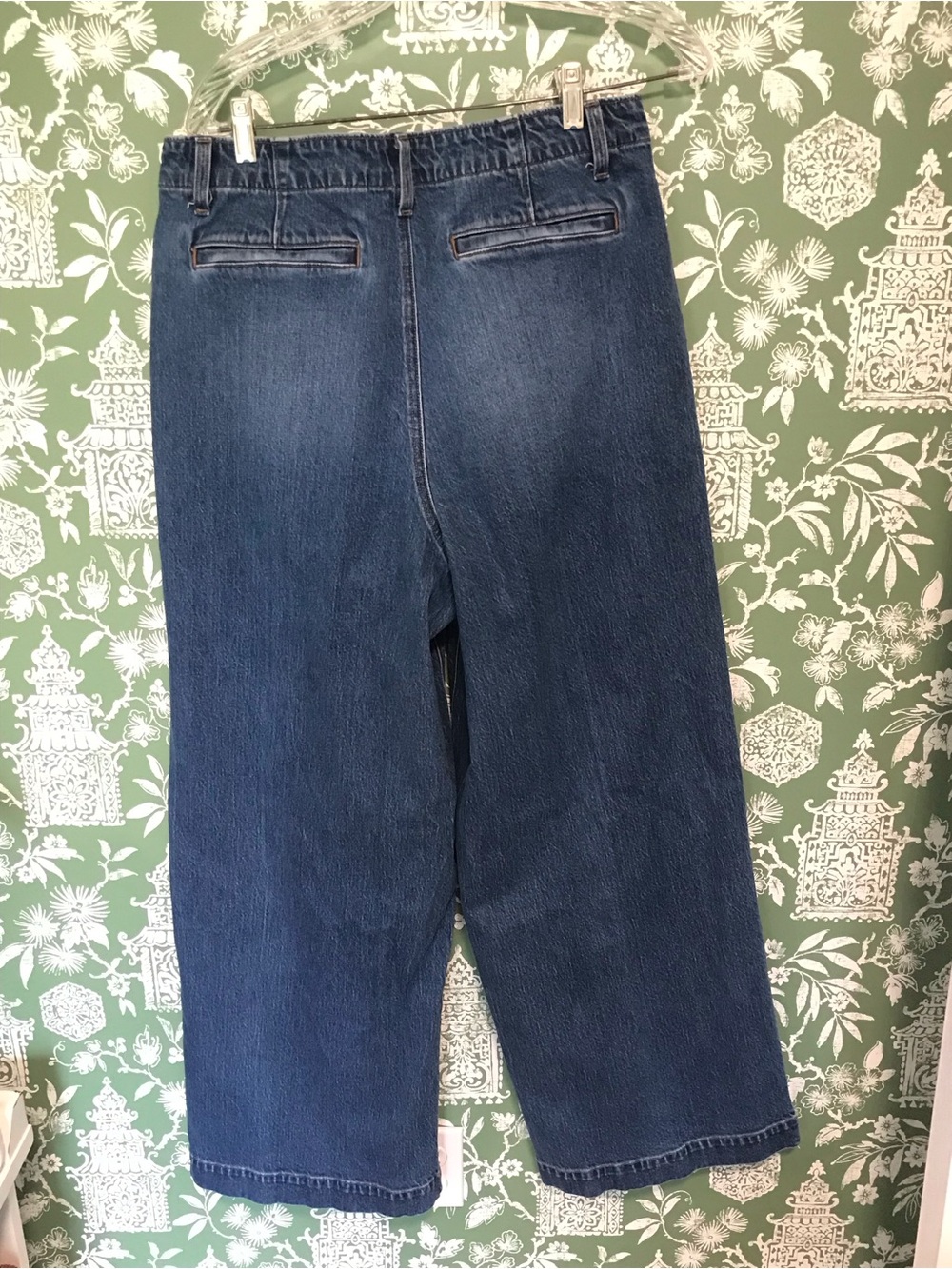 Lands' End Women’s Relaxed Wide-Leg Jeans Size 12 - Picture 5 of 12